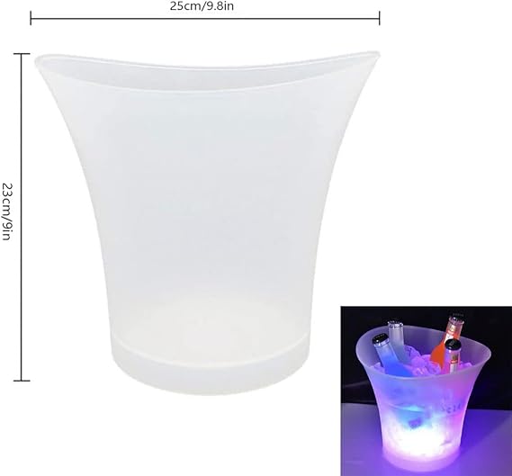GlowSipSet – cocktail glasses with lids and LED ice bucket Bluetooth speaker bundle | N.C.C