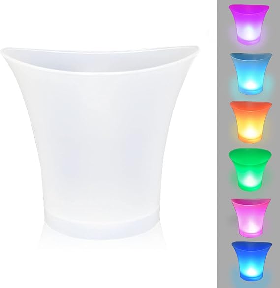 GlowSipSet – cocktail glasses with lids and LED ice bucket Bluetooth speaker bundle | N.C.C
