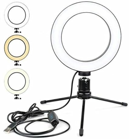 Content Creation Combo Set – desk phone holder, video-making kit and ring light with tripod | N.C.C