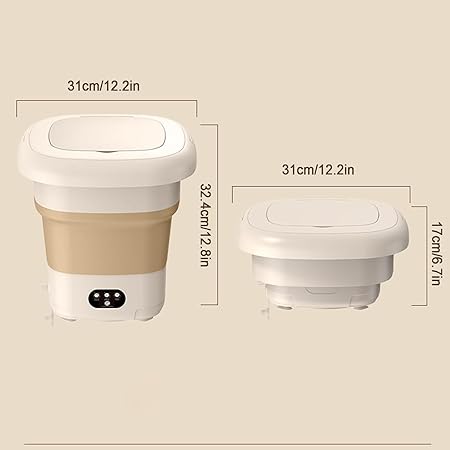 Smart Laundry Essentials – Mini Foldable Washing Machine + Adjustable Laundry Drying Rack | N.C.C