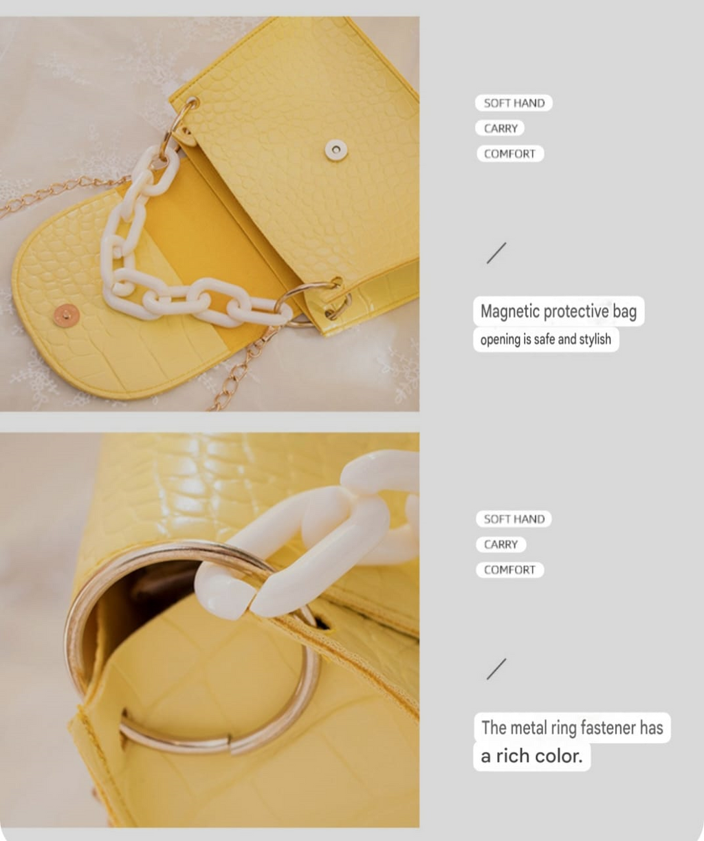 Fashion pearl chain hand-changing crossbody-Women's bag