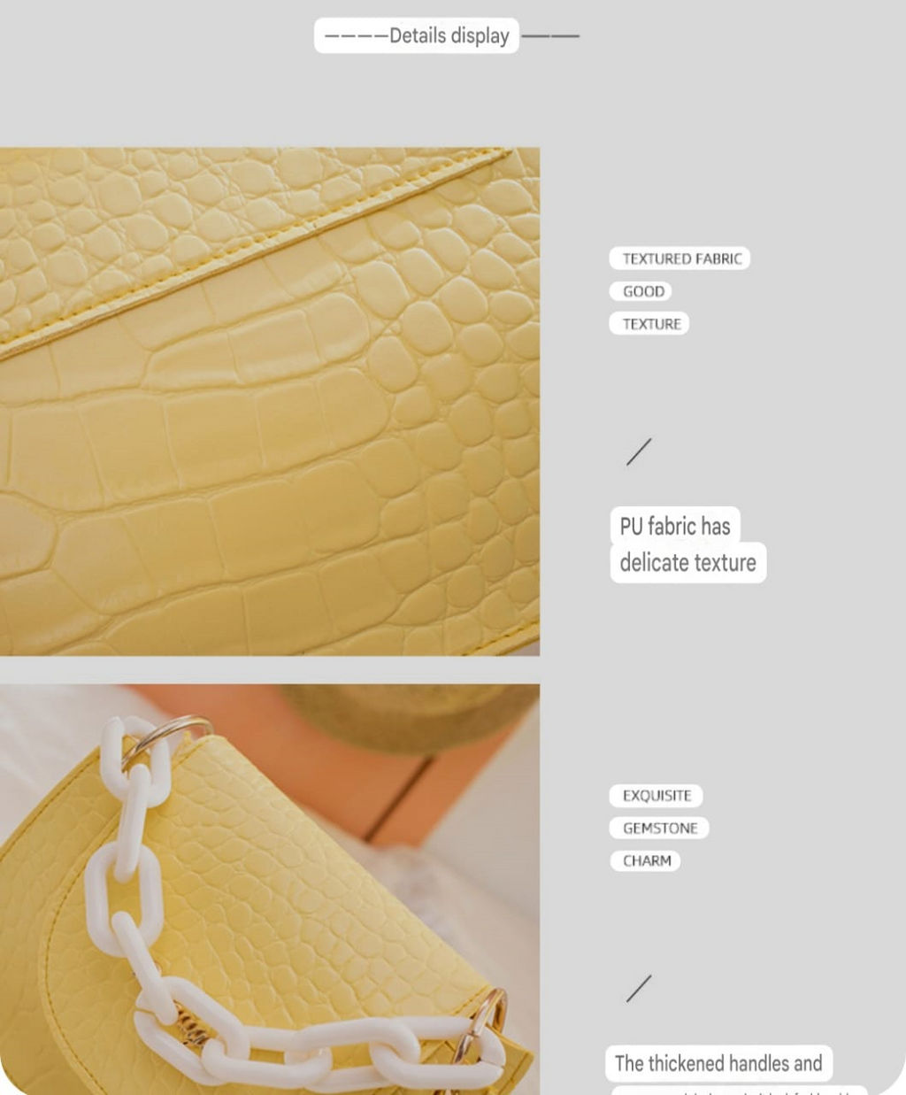 Fashion pearl chain hand-changing crossbody-Women's bag