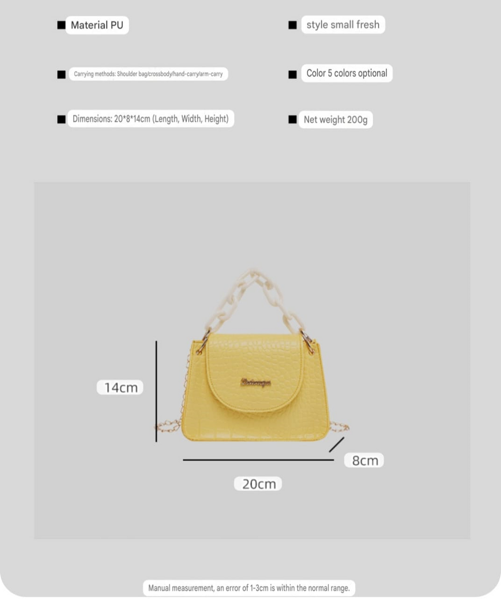 Fashion pearl chain hand-changing crossbody-Women's bag