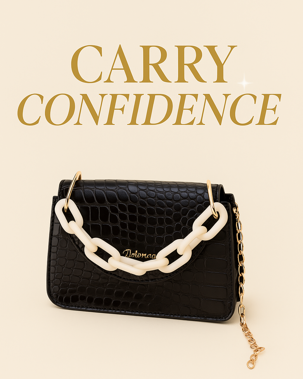 Fashion pearl chain hand-changing crossbody-Women's bag