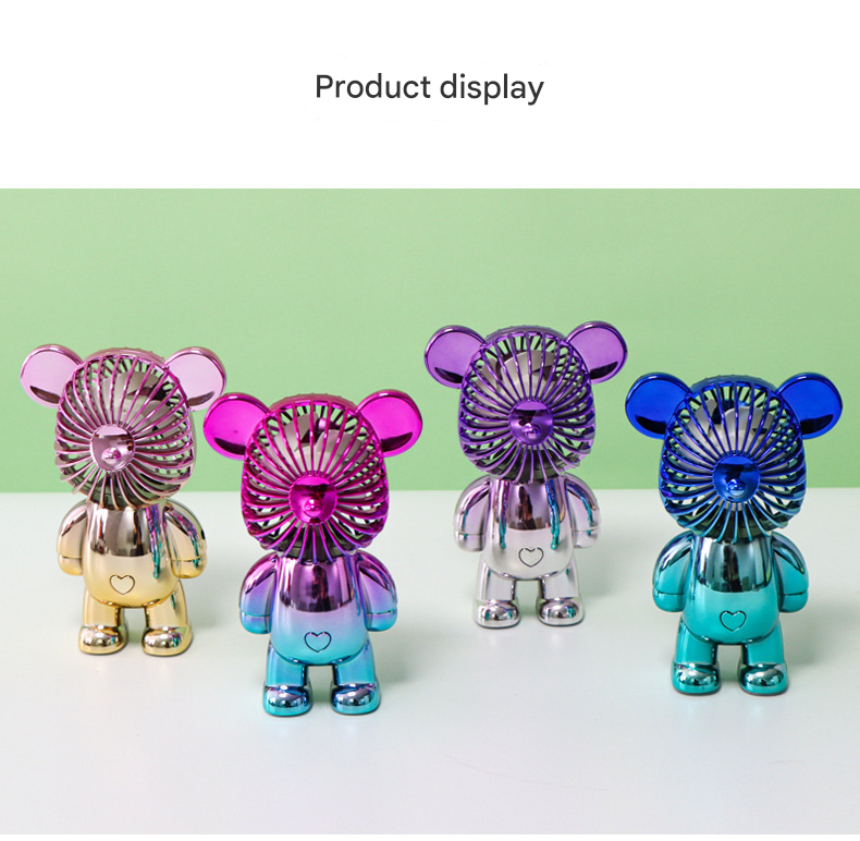 Kids cool essentials bundle – UV sunglasses, car zipper case and mini bear fan | N.C.C