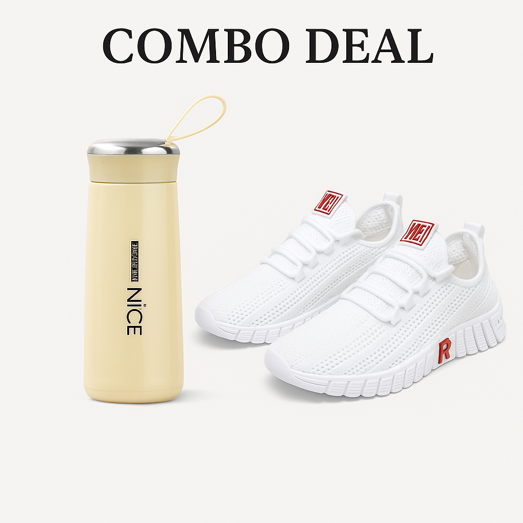 Fitness Combo Deal (Sneaker & Water bottle)