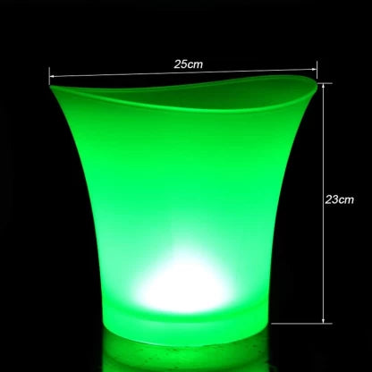 GlowSipSet – cocktail glasses with lids and LED ice bucket Bluetooth speaker bundle | N.C.C