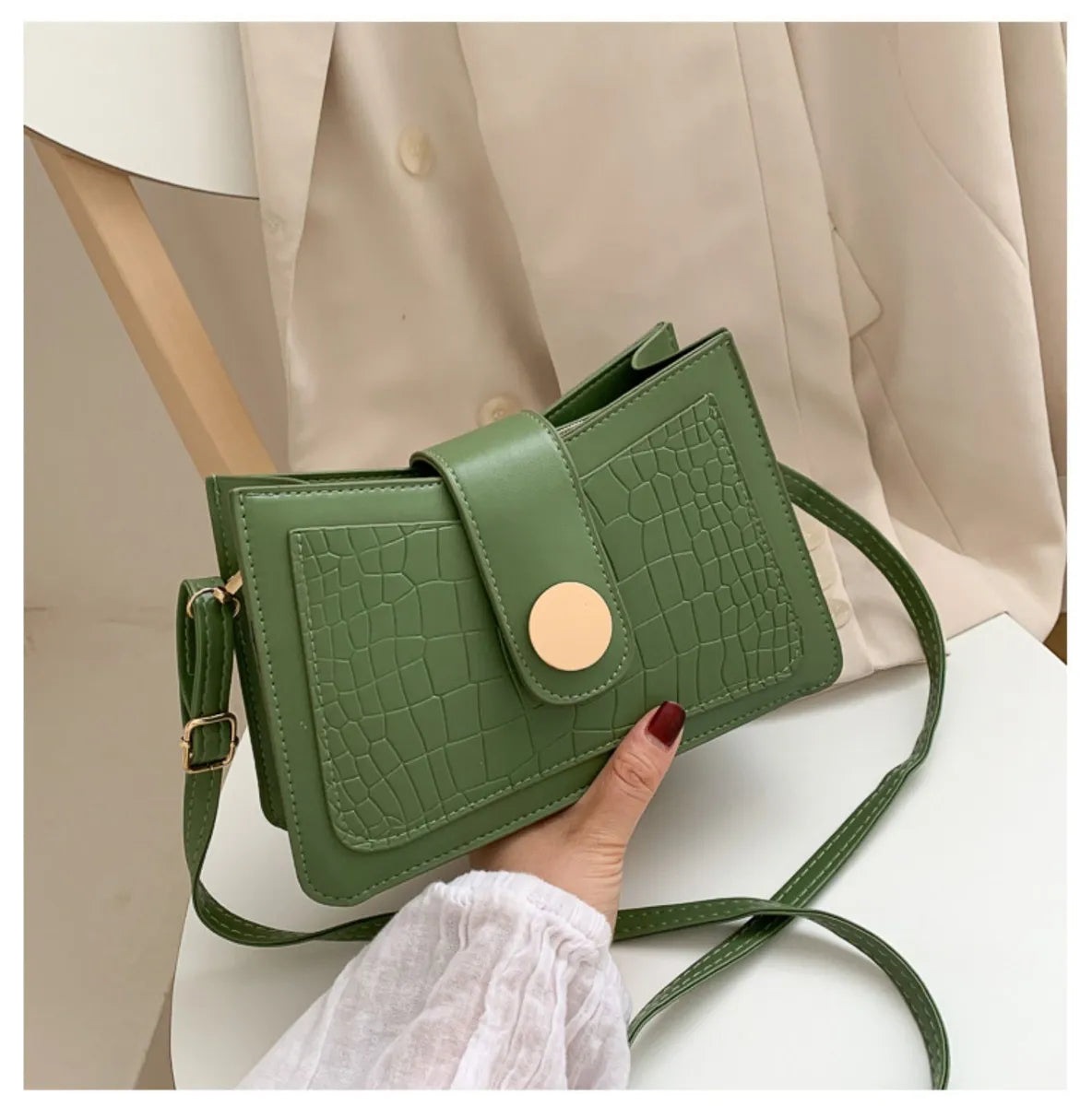 New tide shoulder underarm bag baguette crossbody bag all-in-one