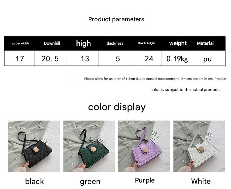 New tide shoulder underarm bag baguette crossbody bag all-in-one